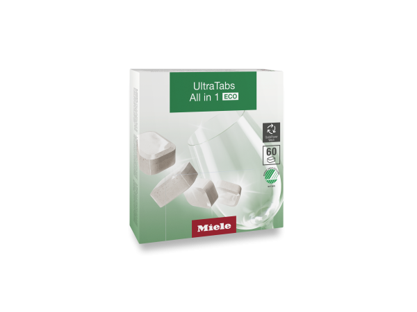 Таблетки для мытья посуды в ПММ Ultra Tabs All in 1 ECO GS CL 0602 T E 60 шт. Miele купить в #REGION_NAME_DECLINE_PP# | Всегда в наличии! | Артикул 12279150 | Официальный сайт